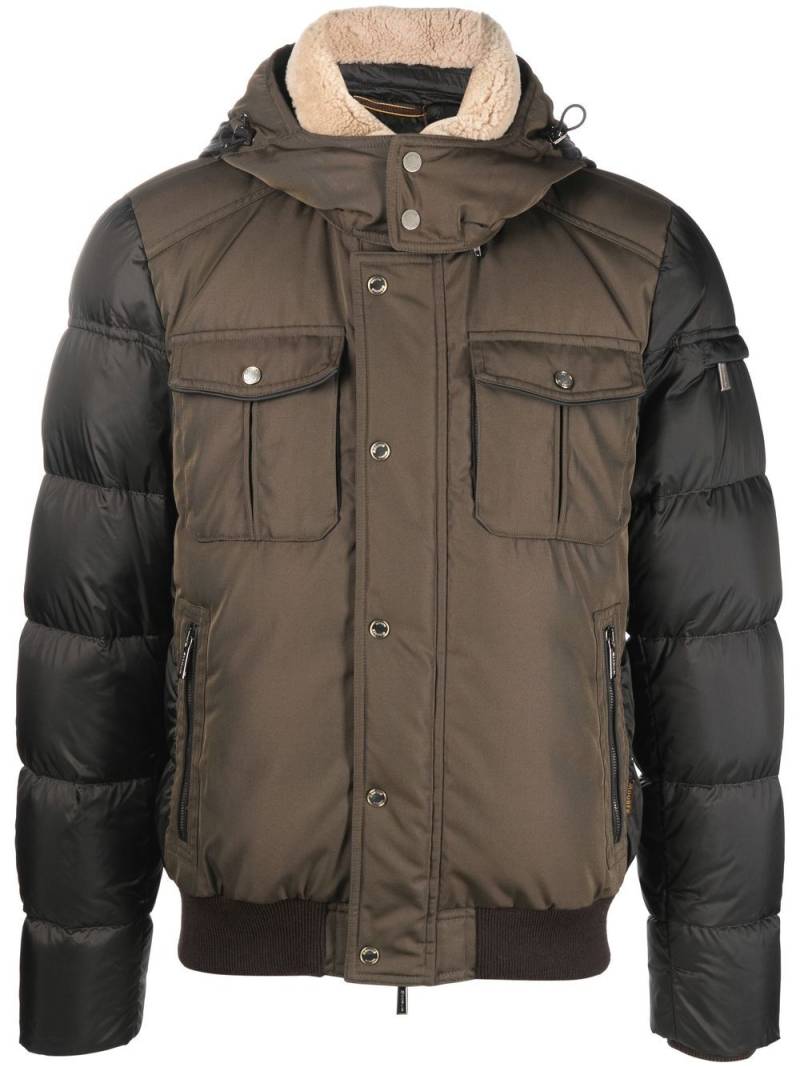 Moorer long-sleeve padded jacket - Green von Moorer