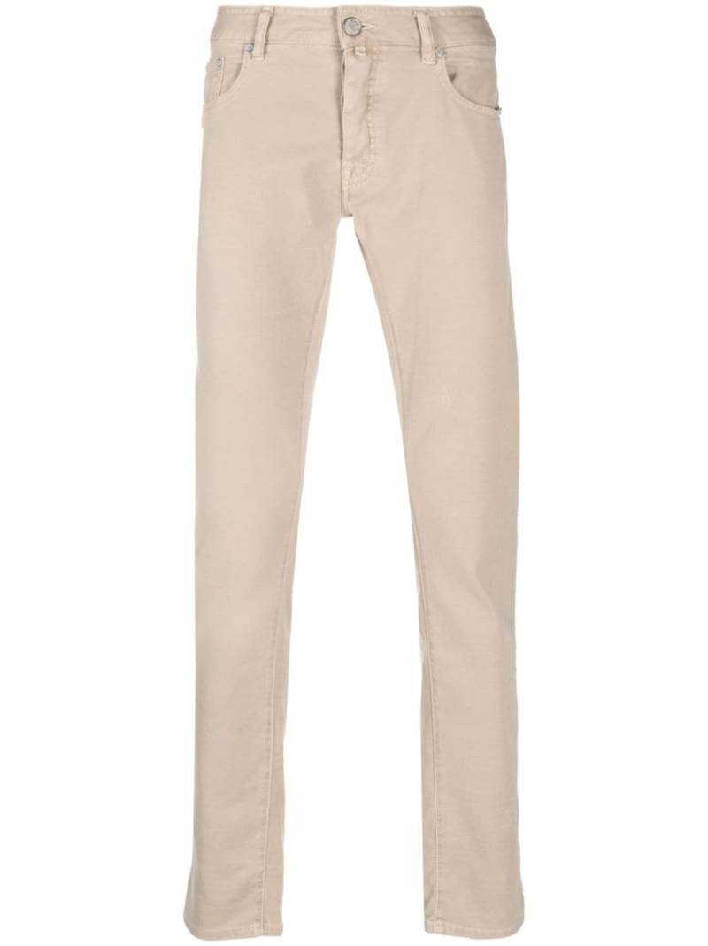 Moorer mid-rise straight-leg jeans - Neutrals von Moorer