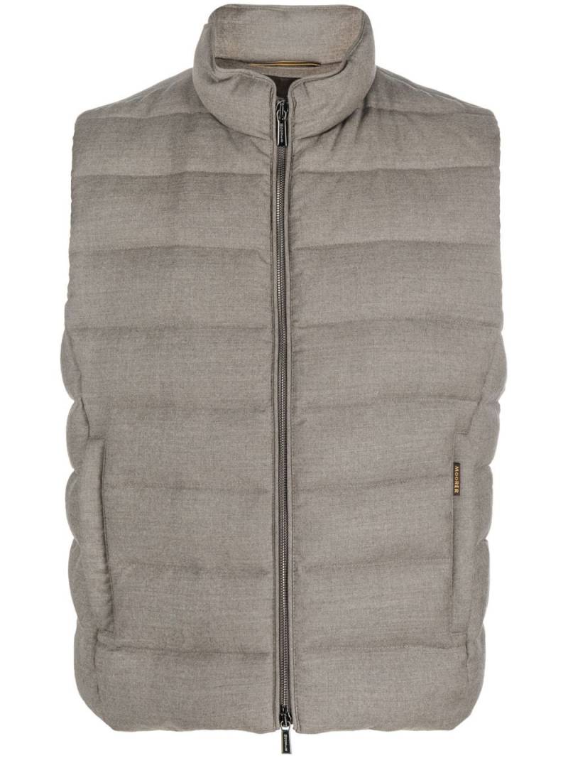 Moorer padded down gilet - Neutrals von Moorer