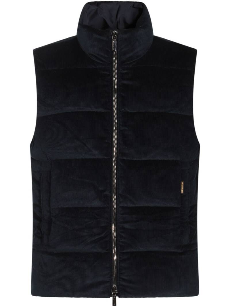 Moorer padded gilet - Blue von Moorer