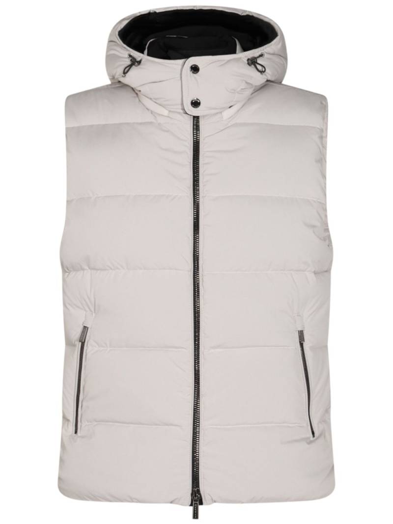 Moorer padded hooded gilet - Neutrals von Moorer