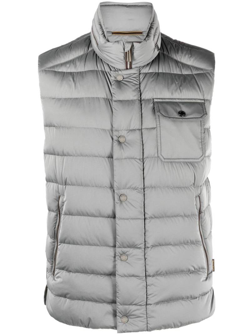 Moorer padded-panel detail jacket - Grey von Moorer