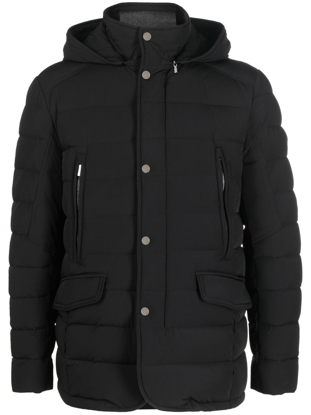 Moorer padded wool jacket - Black von Moorer