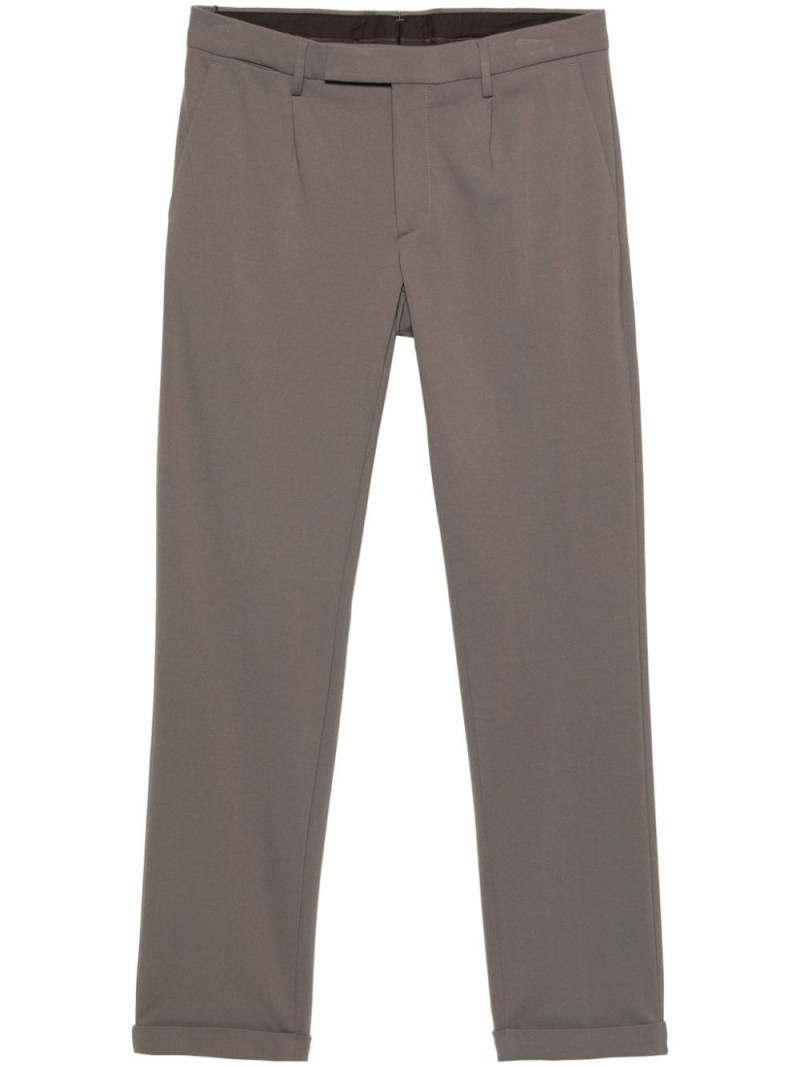 Moorer pressed-crease tapered trousers - Grey von Moorer