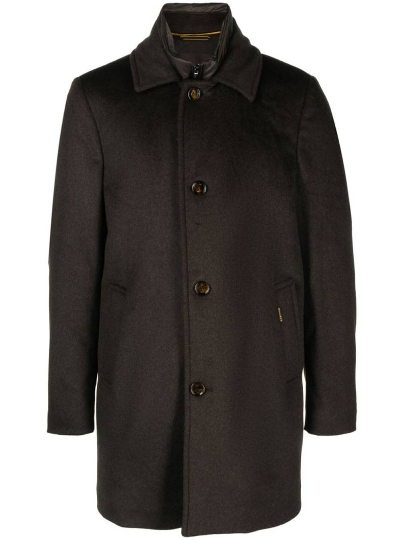 Moorer single-breasted peaked coat - Brown von Moorer