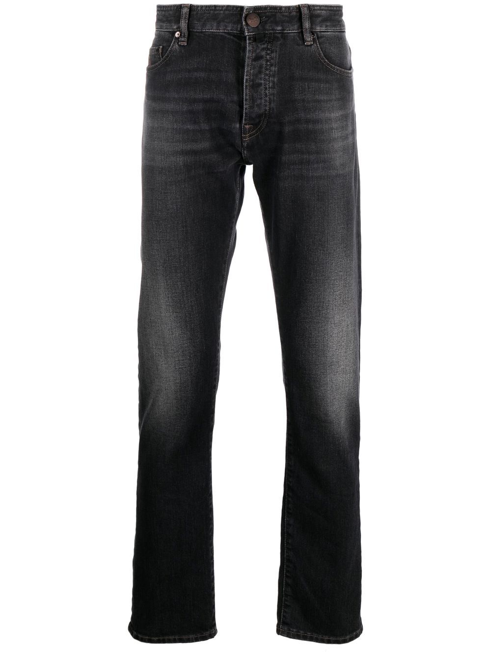 Moorer slim-cut denim jeans - Grey von Moorer