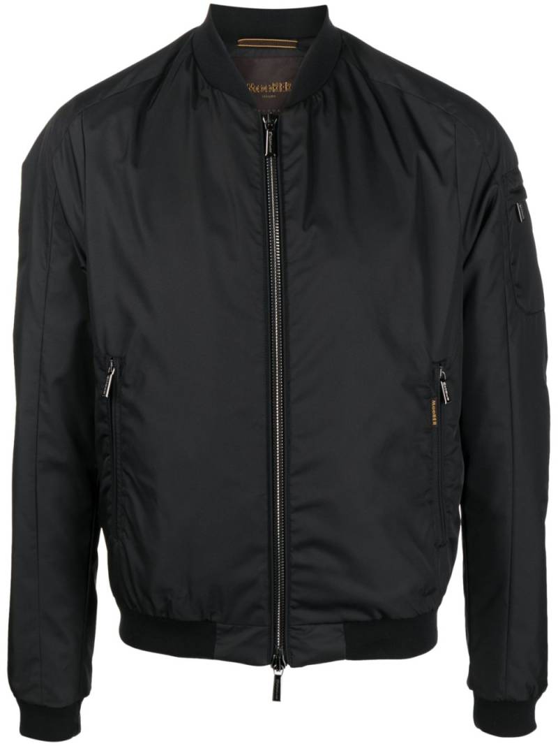 Moorer zip-up bomber jacket - Black von Moorer