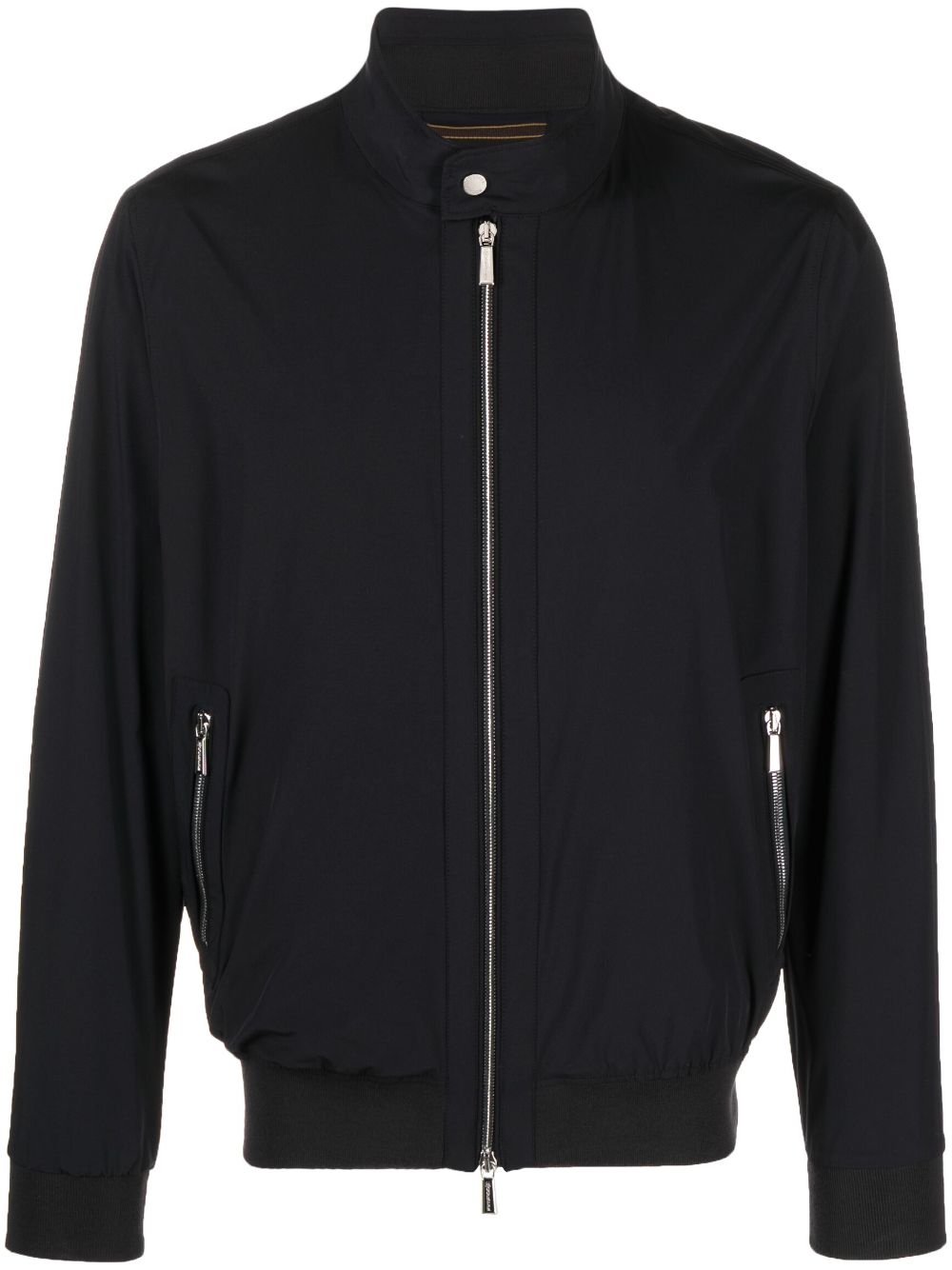 Moorer zip-up long sleeved bomber jacket - Blue von Moorer