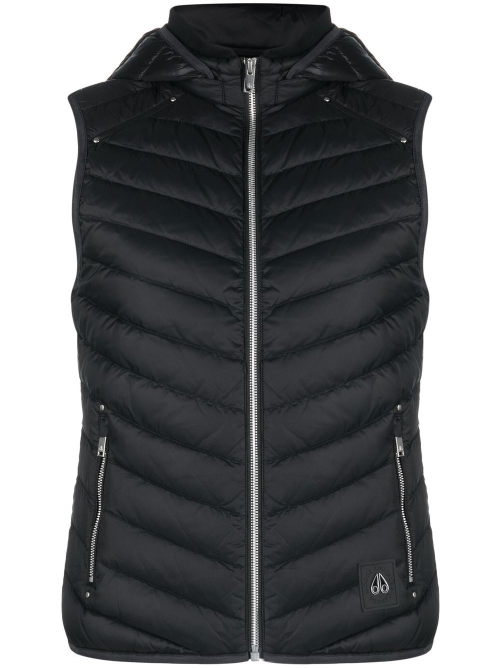 Moose Knuckles Air Down padded gilet - Black von Moose Knuckles