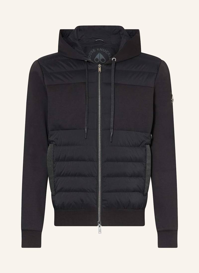 Moose Knuckles Jacke Garnier Im Materialmix schwarz von Moose Knuckles