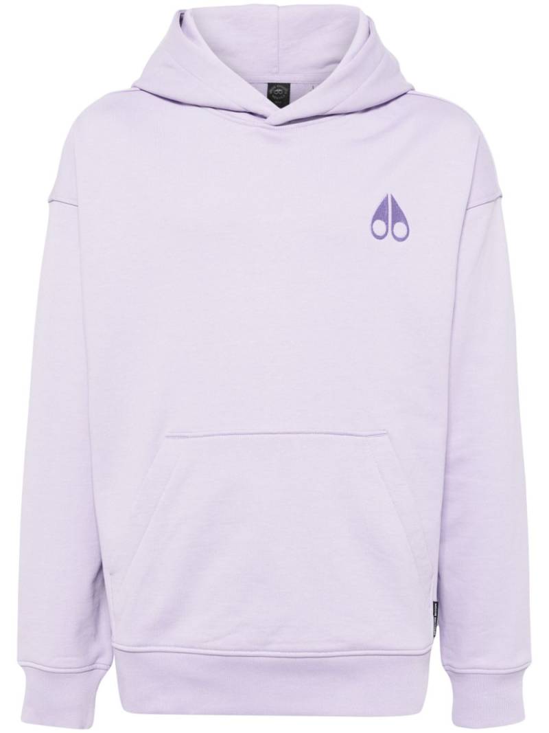 Moose Knuckles Serge logo-embroidered hoodie - Purple von Moose Knuckles