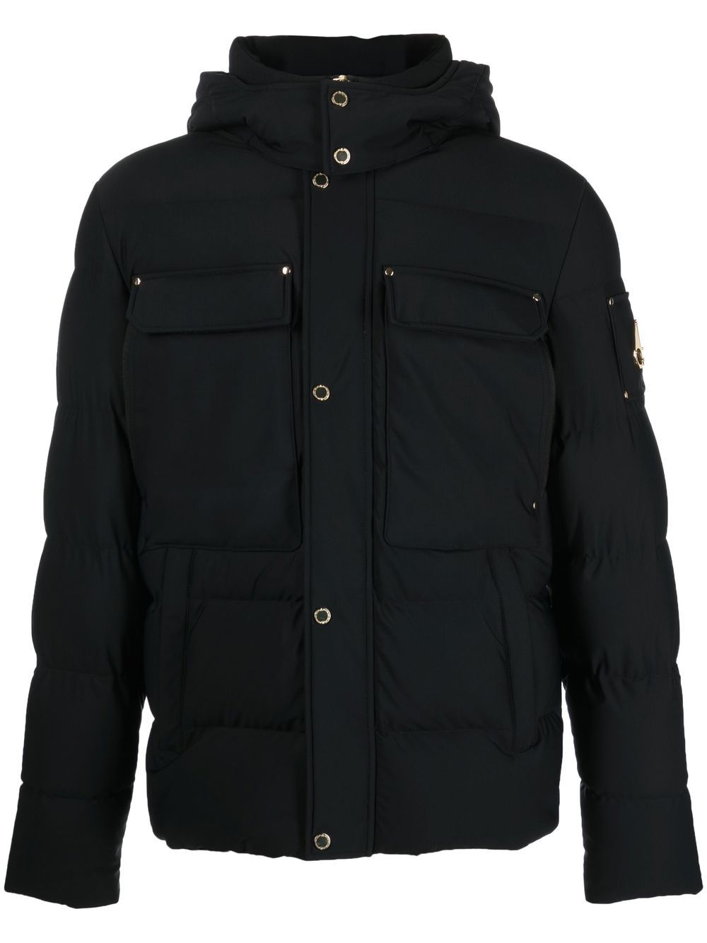 Moose Knuckles hooded padded jacket - Black von Moose Knuckles