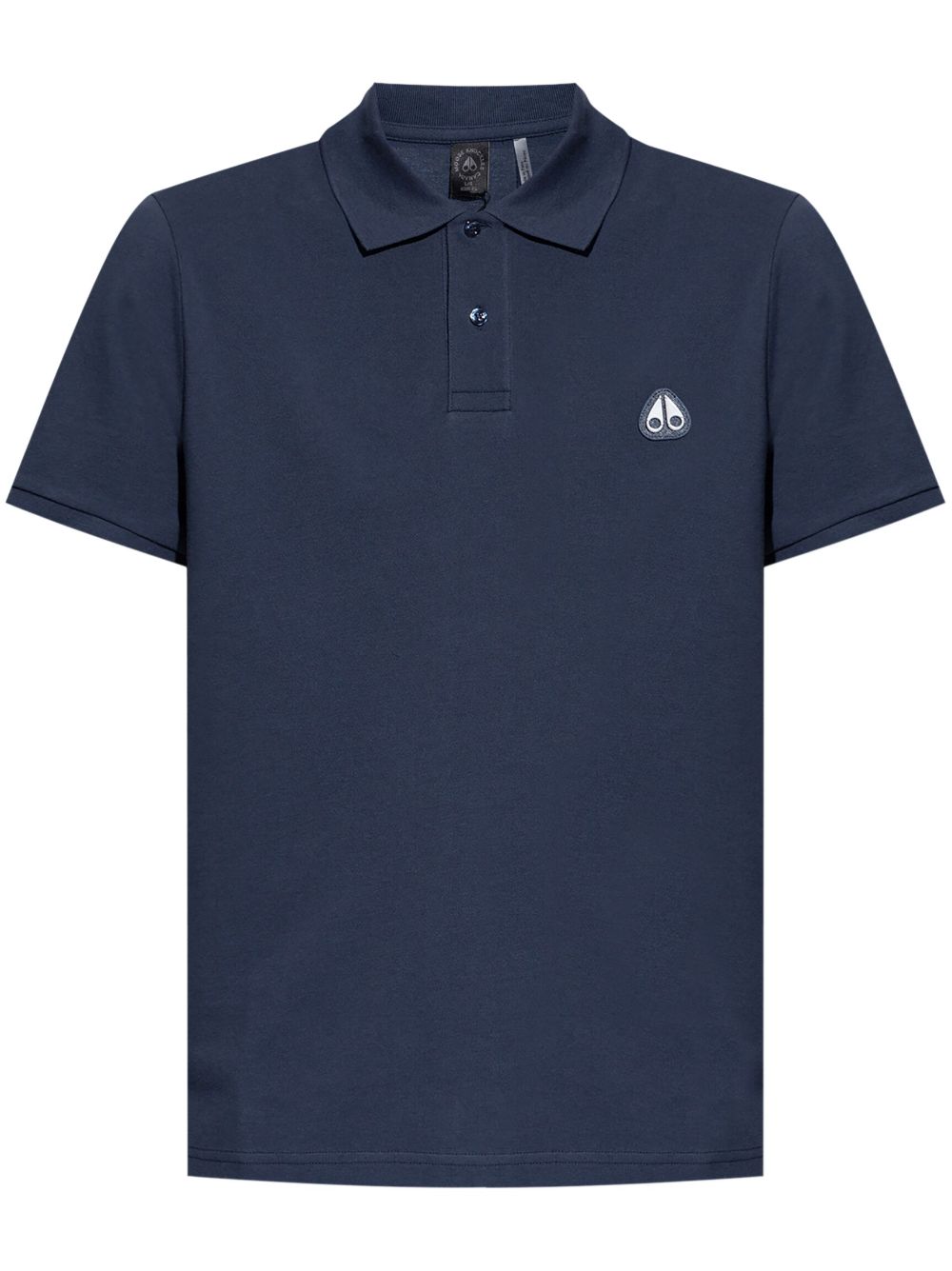 Moose Knuckles logo-appliqué polo shirt - Blue von Moose Knuckles