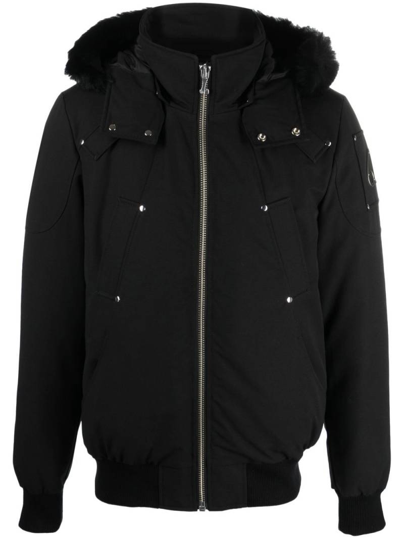 Moose Knuckles padded hooded jacket - Black von Moose Knuckles