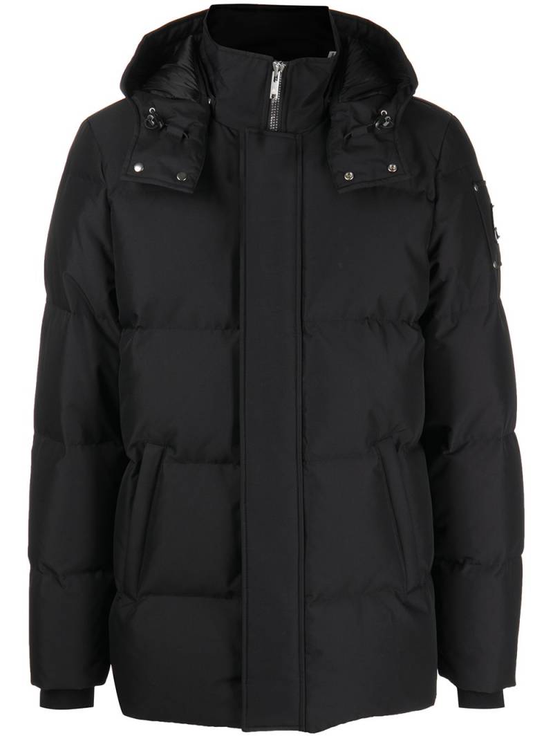 Moose Knuckles padded zip-up jacket - Black von Moose Knuckles