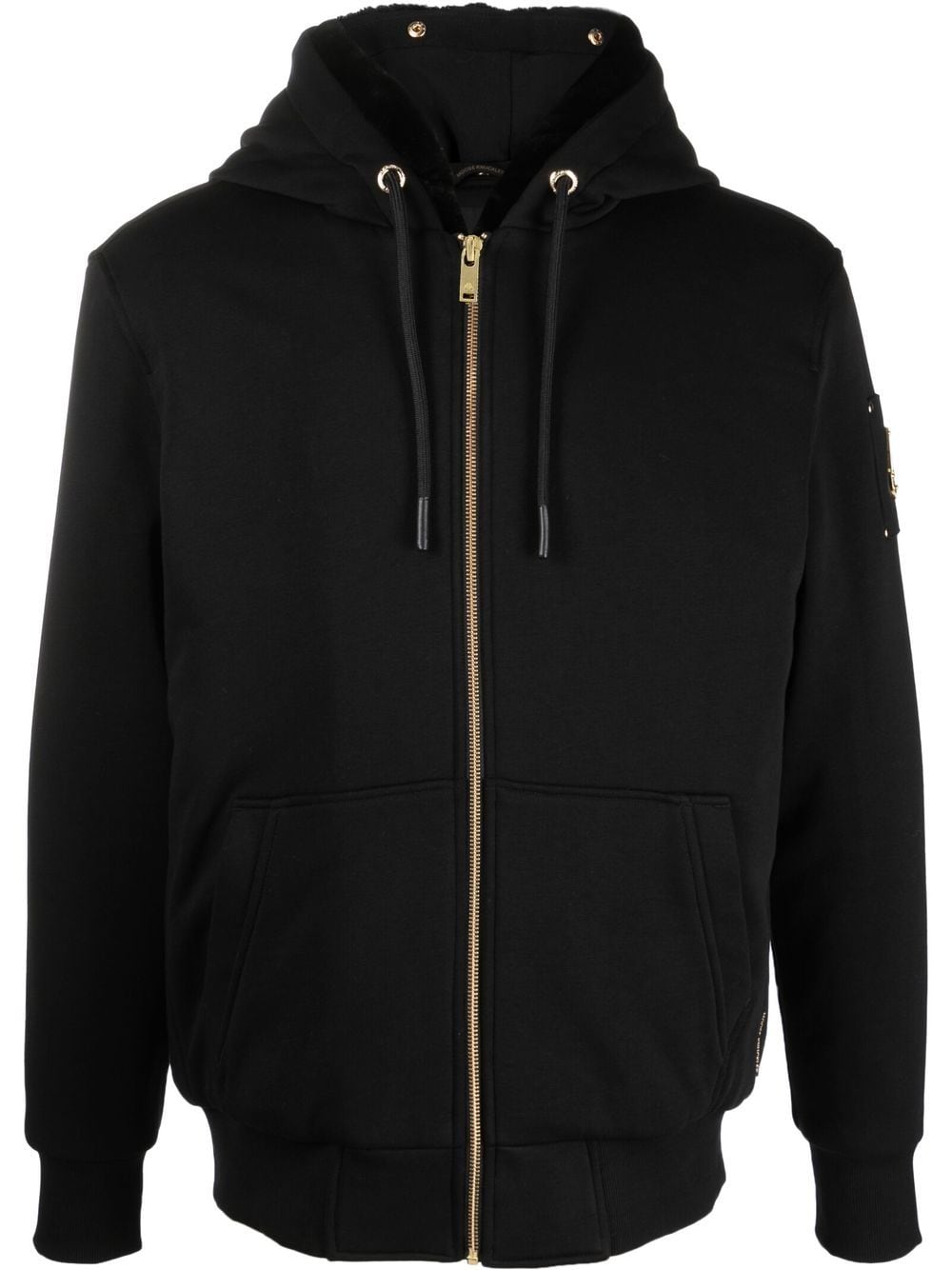 Moose Knuckles zip-up hooded jacket - Black von Moose Knuckles