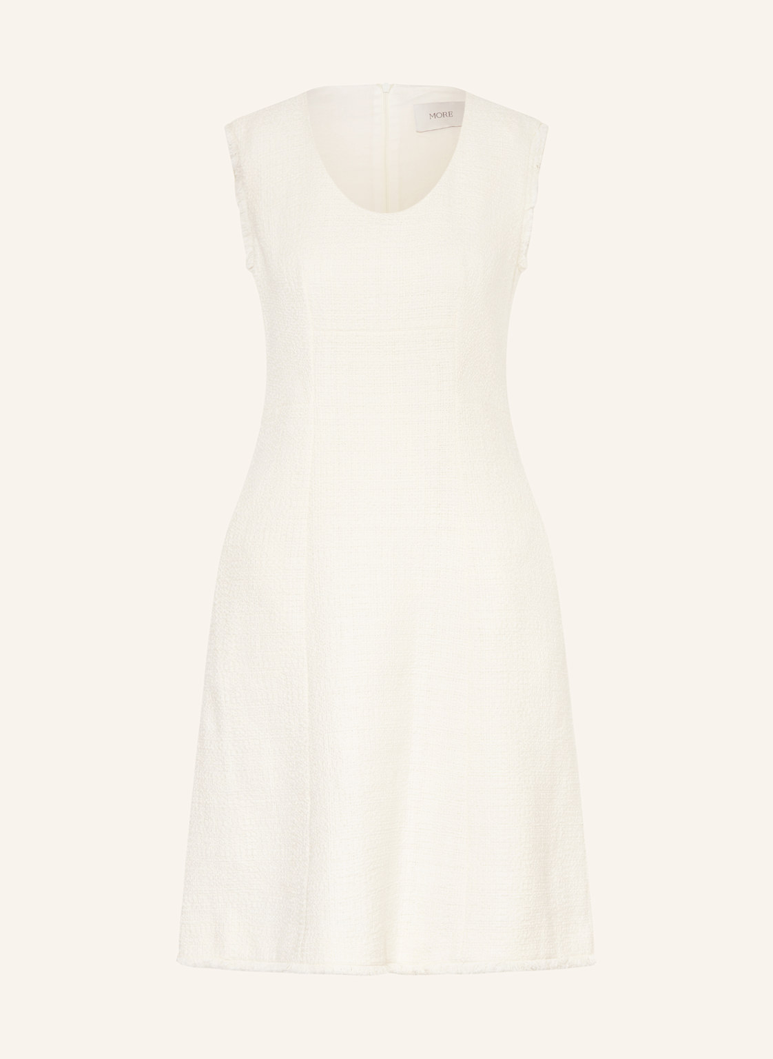 More Etuikleid Aus Tweed weiss More Etuikleid Aus Tweed weiss von More