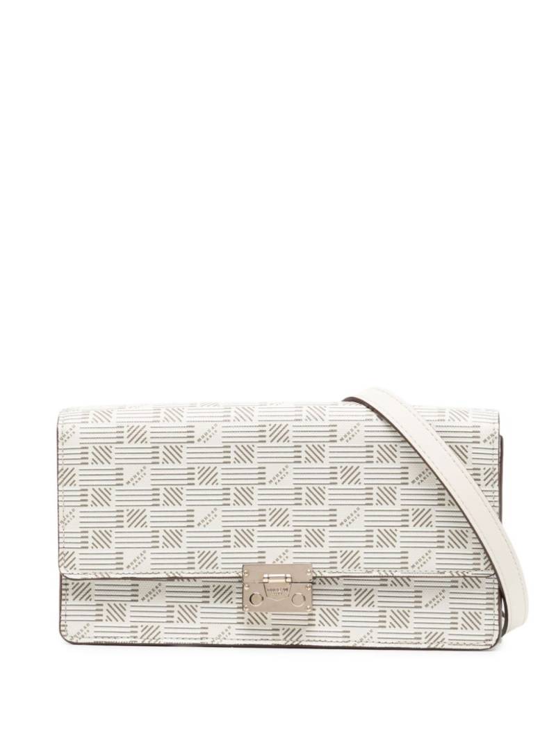 Moreau Gigi monogram-pattern leather shoulder bag - Grey von Moreau