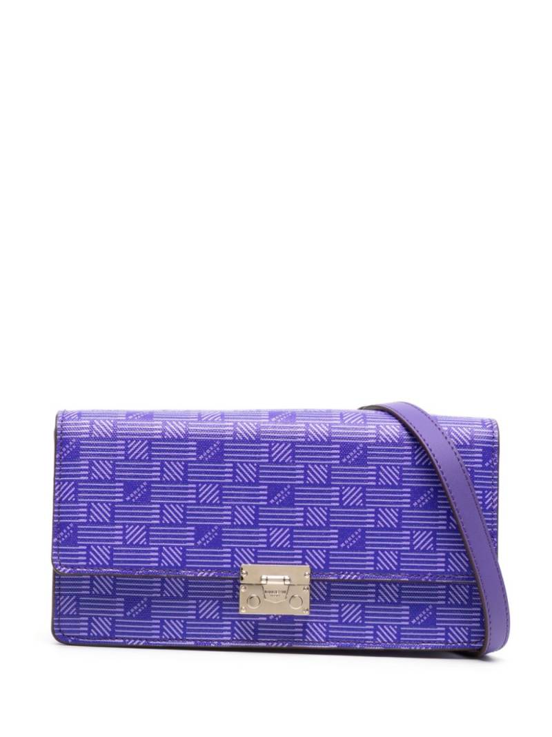 Moreau Gigi monogram-pattern leather shoulder bag - Purple von Moreau