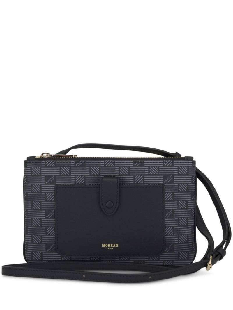 Moreau monogram leather crossbody bag - Black von Moreau