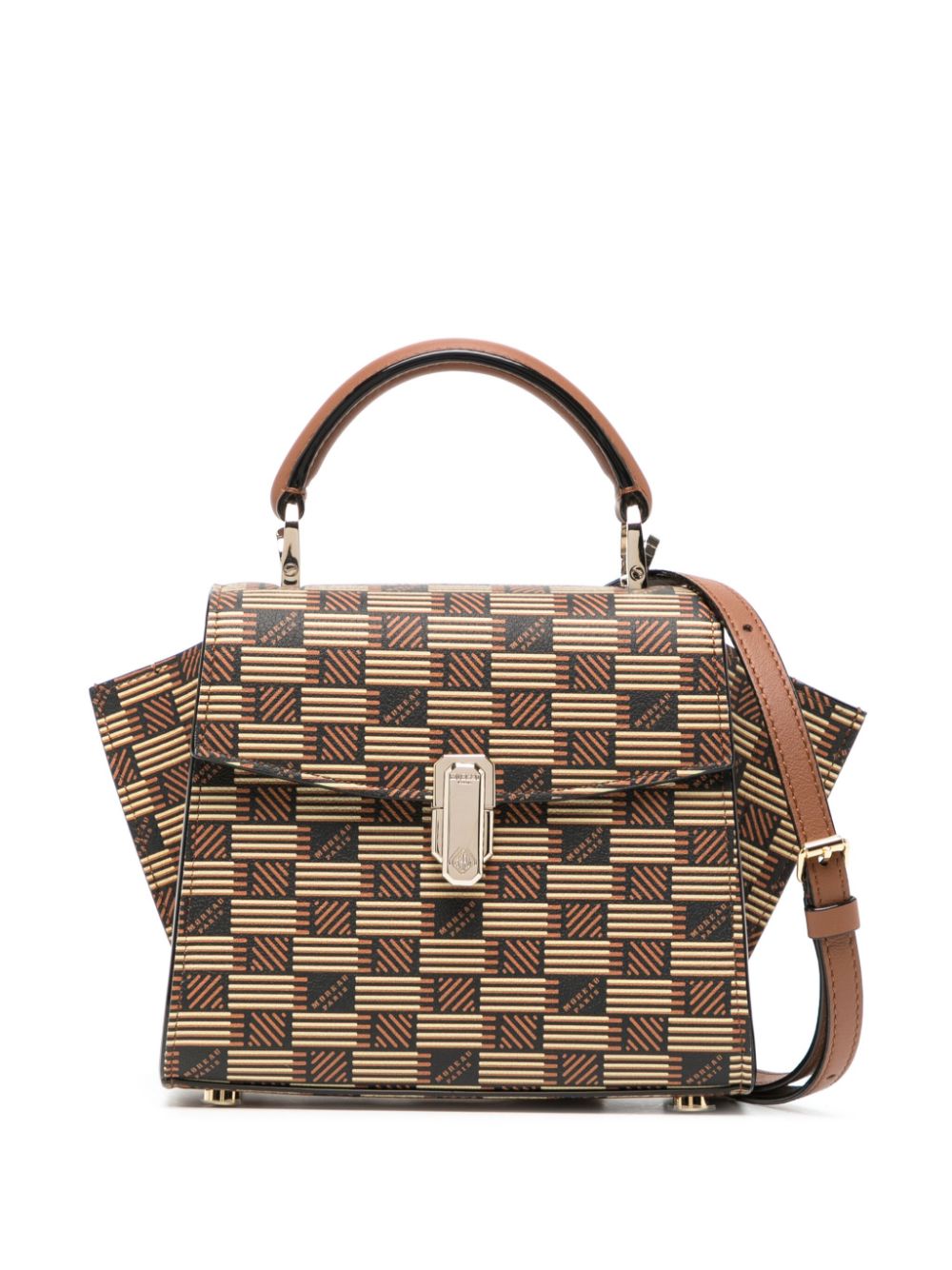 Moreau monogram-print leather crossbody bag - Brown von Moreau