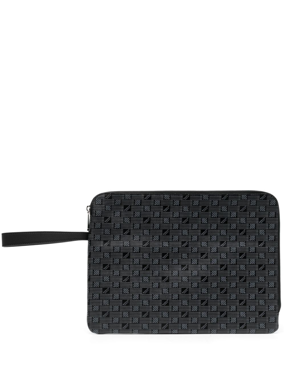 Moreau monogram-print leather laptop case - Black von Moreau