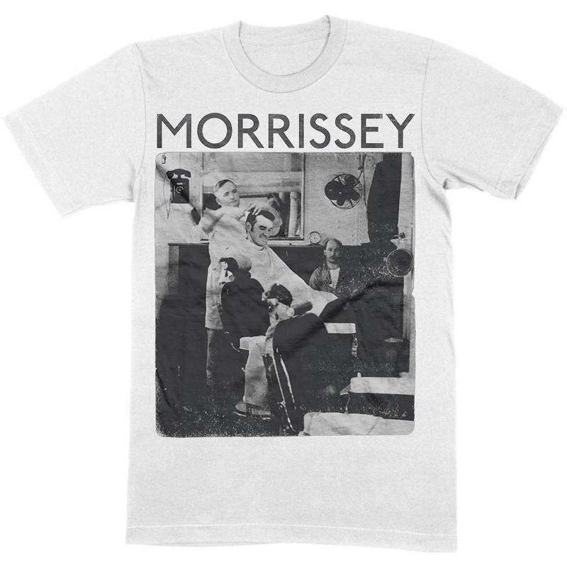 Morrissey - Barber Shop TShirt, für Damen, Weiss, Größe L von Morrissey