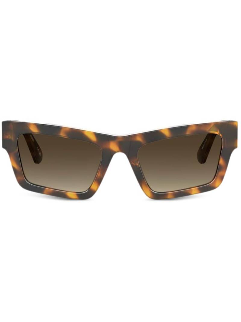 Moschino Eyewear logo-plaque sunglasses - Brown von Moschino Eyewear