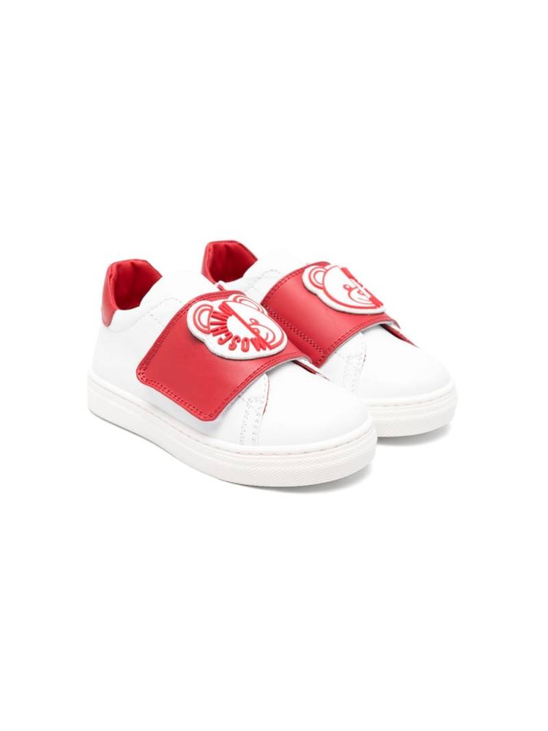 Moschino Kids Leo Teddy-appliqué sneakers - White von Moschino Kids