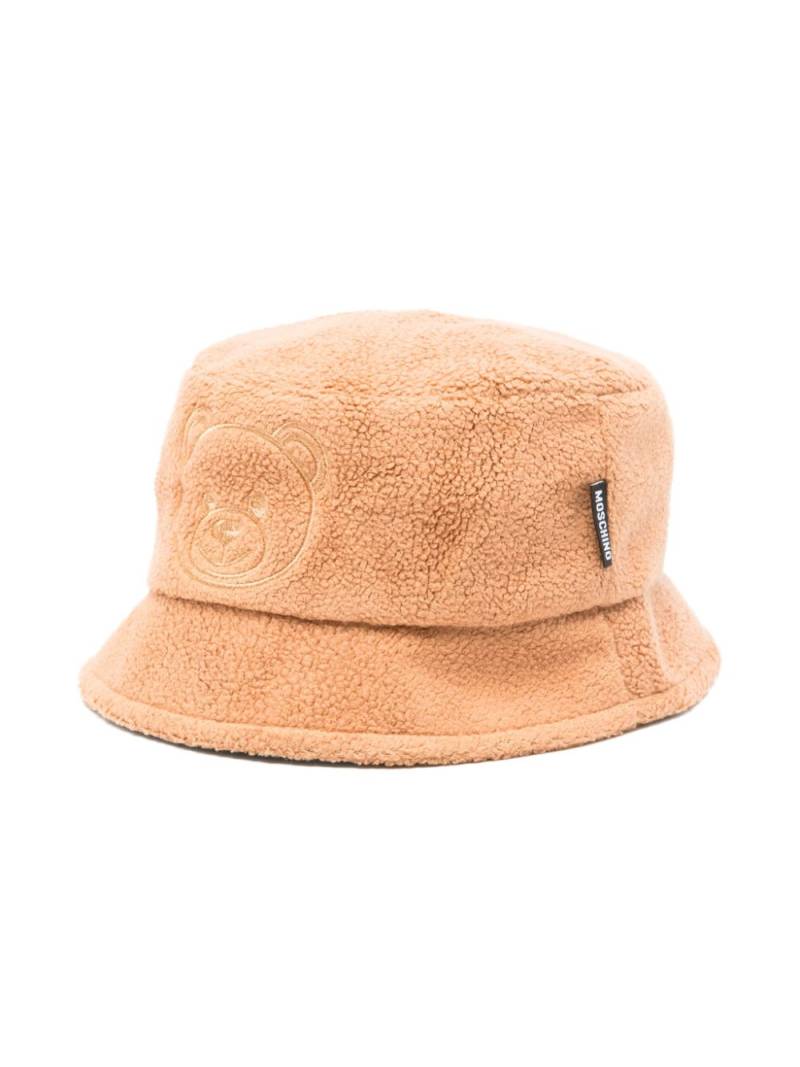 Moschino Kids Leo Teddy bucket hat - Brown von Moschino Kids