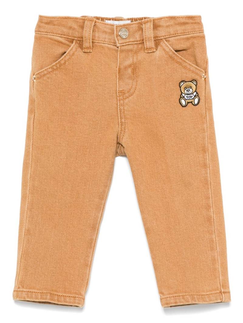 Moschino Kids Leo Teddy jeans - Brown von Moschino Kids