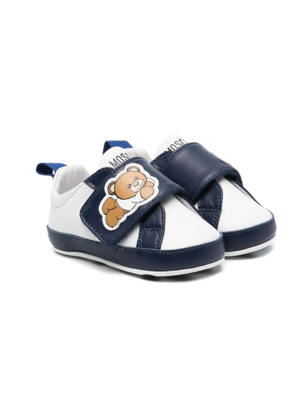 Moschino Kids Leo Teddy-motif sneakers - White von Moschino Kids