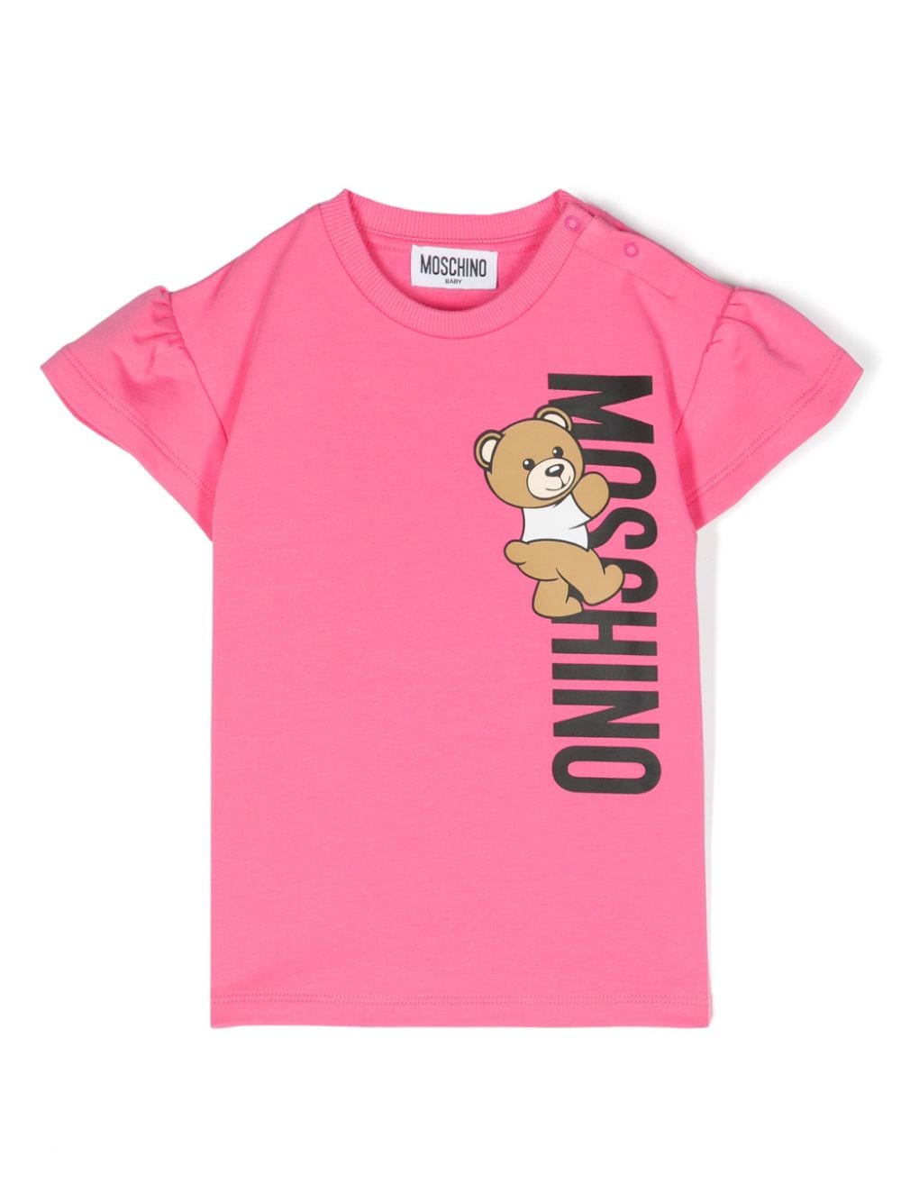 Moschino Kids Leo Teddy-print dress - Pink von Moschino Kids