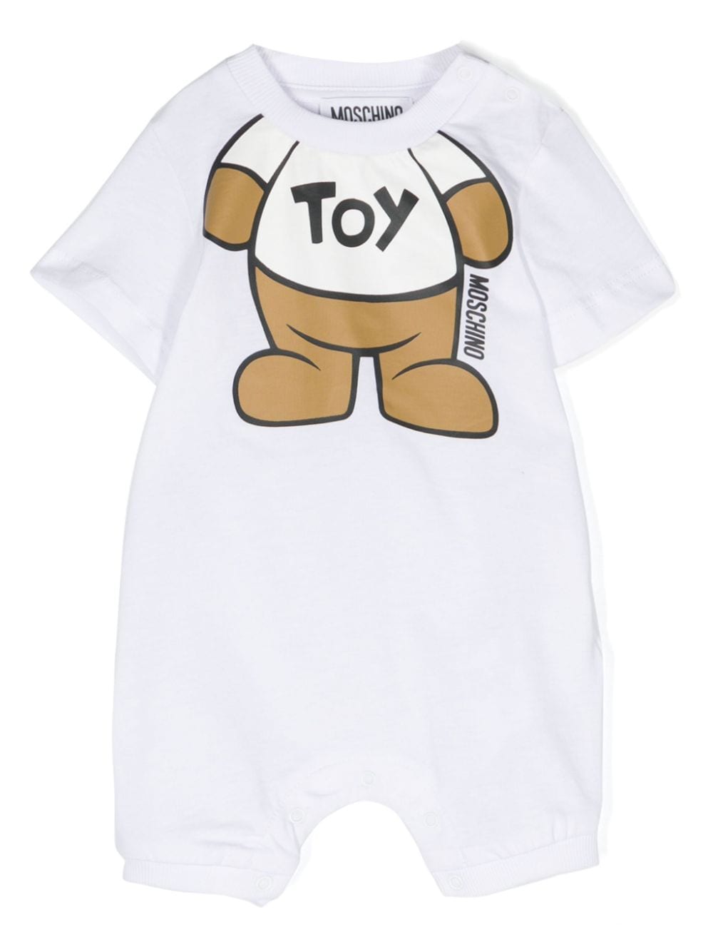 Moschino Kids Leo Teddy-print shorties - White von Moschino Kids