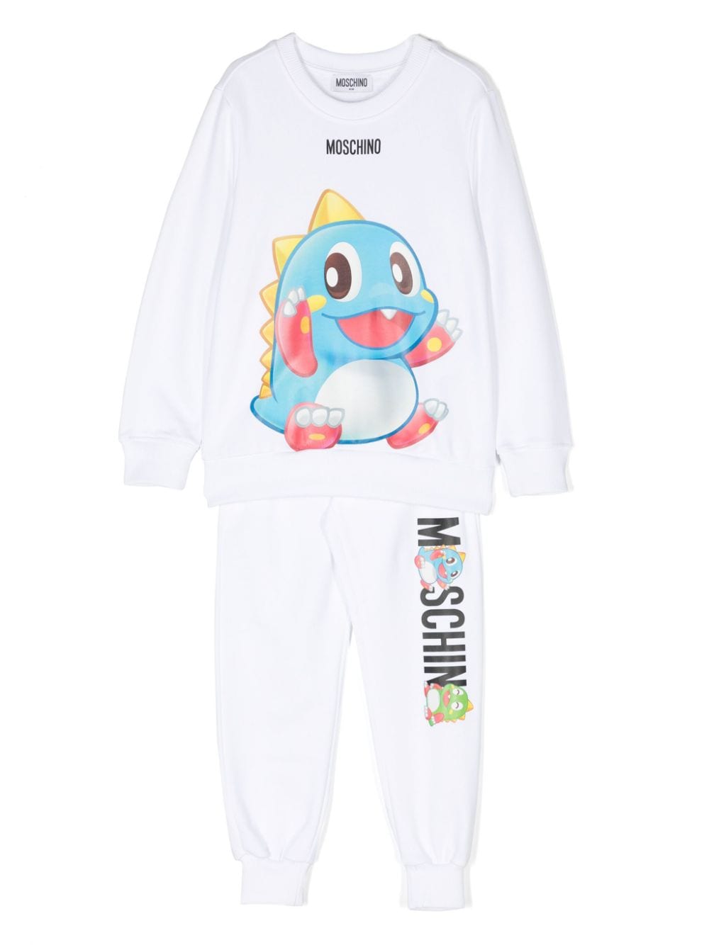 Moschino Kids Puzzle Bobble cotton tracksuit - White von Moschino Kids