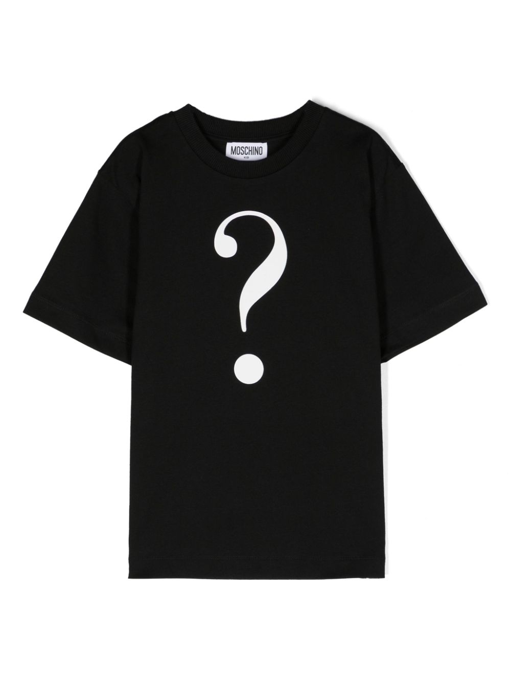 Moschino Kids Question Mark cotton T-shirt - Black von Moschino Kids