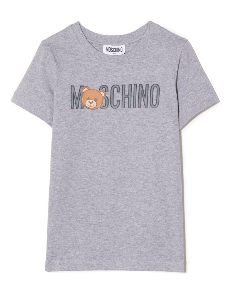 Moschino Kids Teddy Bear Maxi print T-shirt - Grey von Moschino Kids