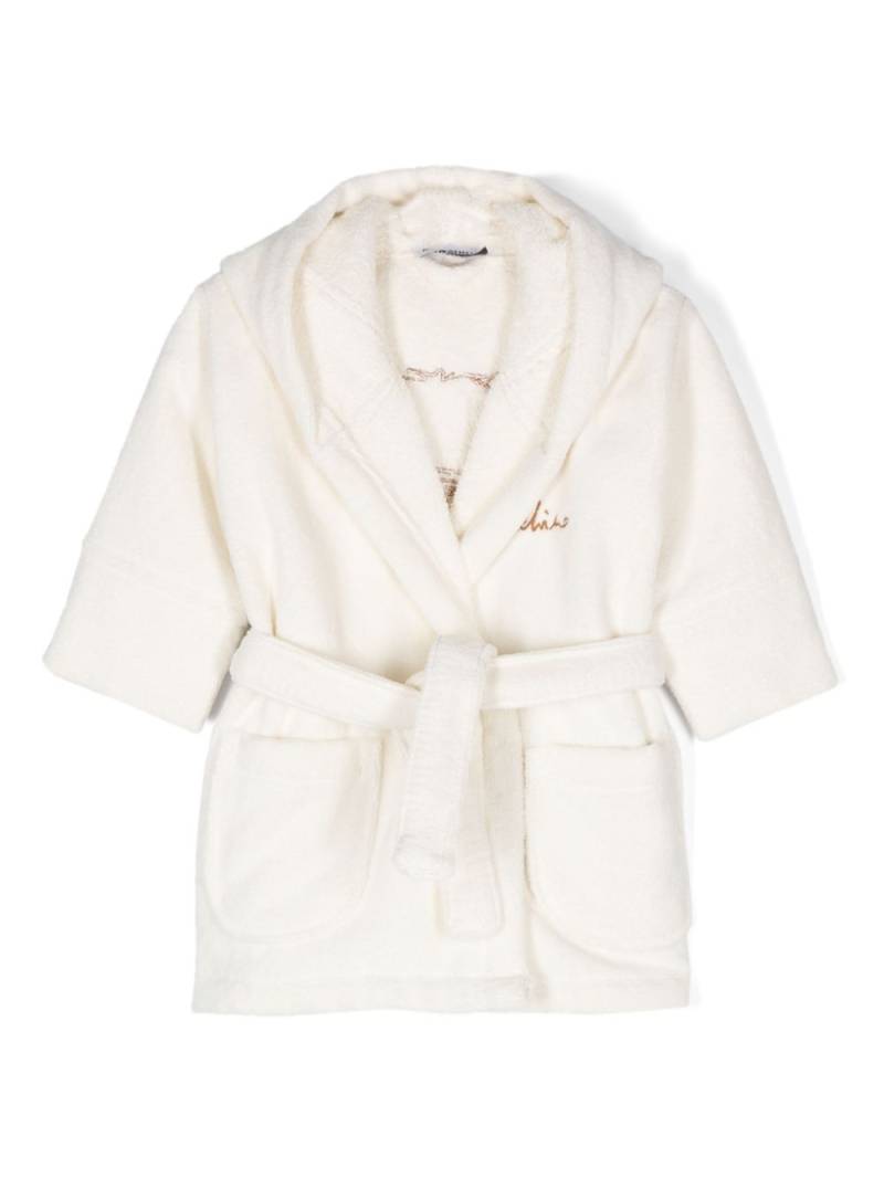 Moschino Kids Teddy Bear bathrobe - White von Moschino Kids