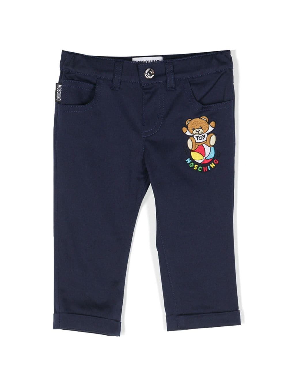 Moschino Kids Teddy Bear chino trousers - Blue von Moschino Kids