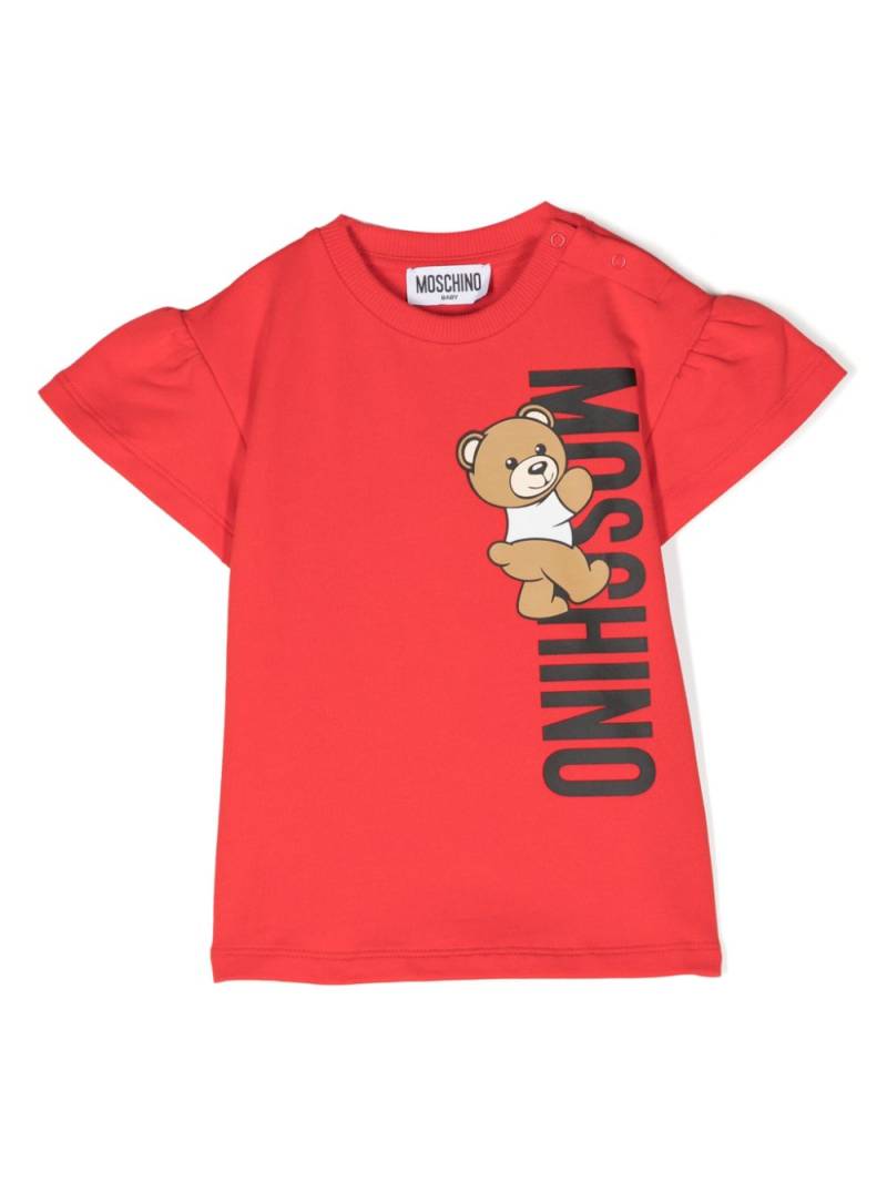 Moschino Kids Teddy Bear-print dress - Red von Moschino Kids