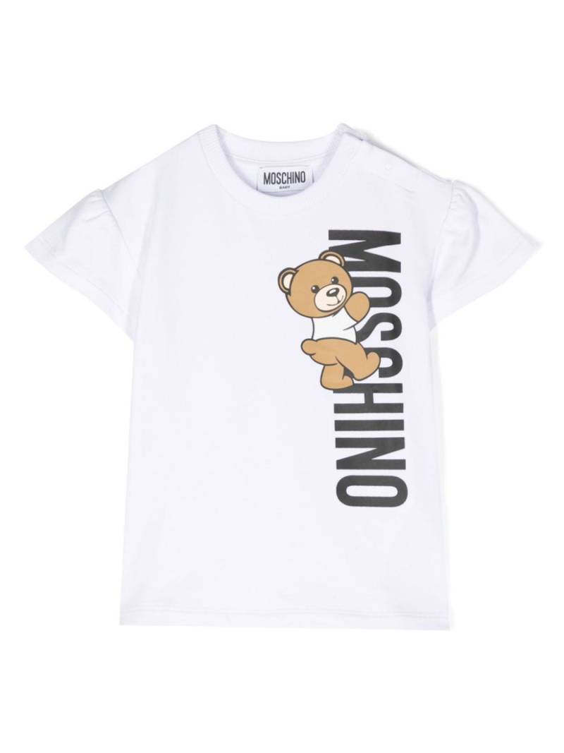 Moschino Kids Teddy Bear cotton dress - White von Moschino Kids