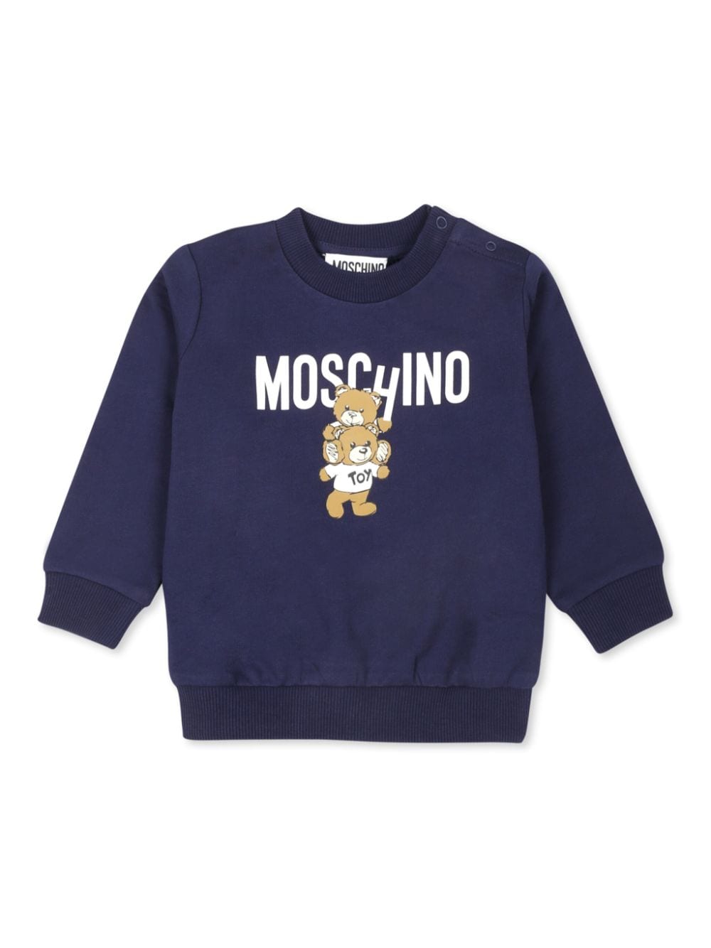 Moschino Kids Teddy Bear cotton sweatshirt - Blue von Moschino Kids