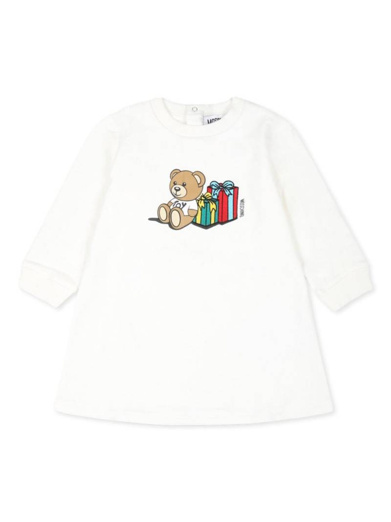 Moschino Kids Teddy Bear dress - White von Moschino Kids