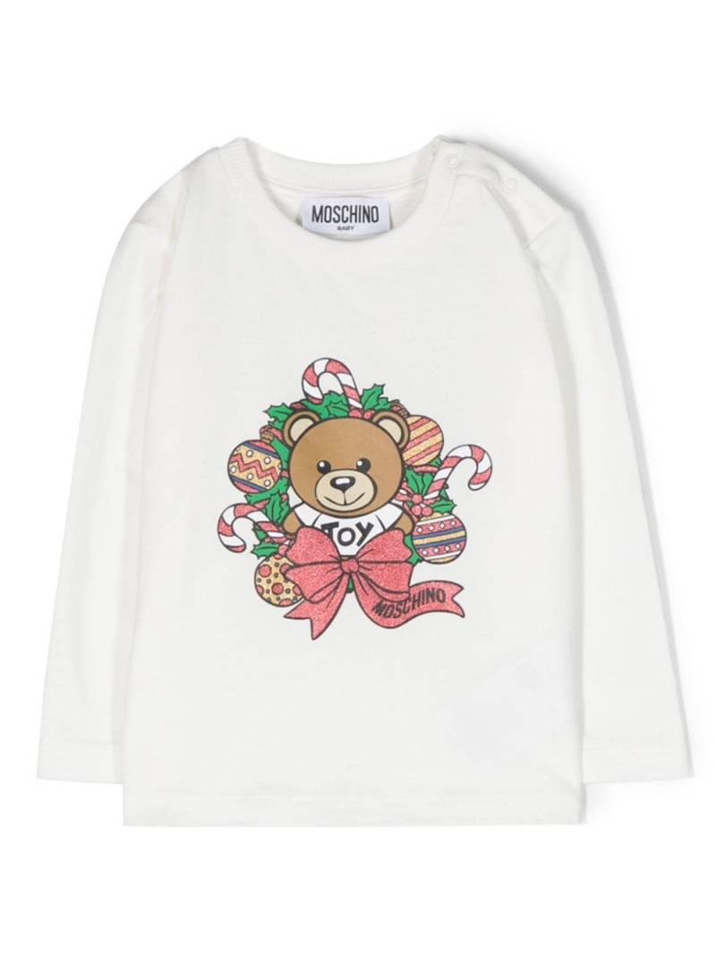 Moschino Kids Teddy Bear graphic-print T-shirt - White von Moschino Kids