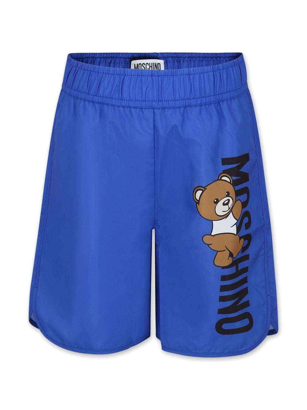 Moschino Kids Teddy Bear logo-print swim shorts - Blue von Moschino Kids