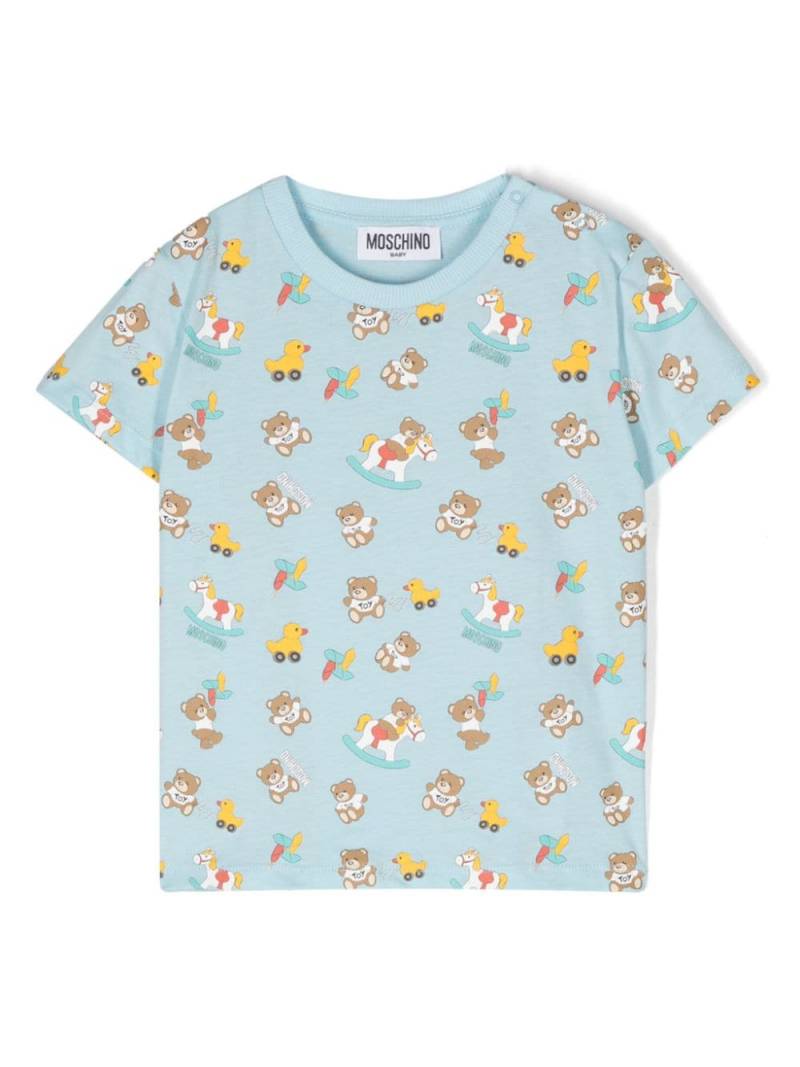 Moschino Kids Teddy Bear-motif T-shirt - Blue von Moschino Kids