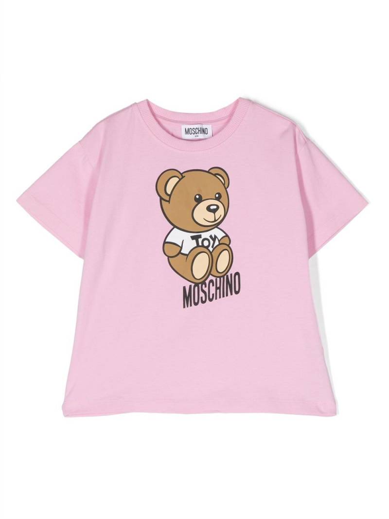 Moschino Kids Teddy Bear motif T-shirt - Pink von Moschino Kids