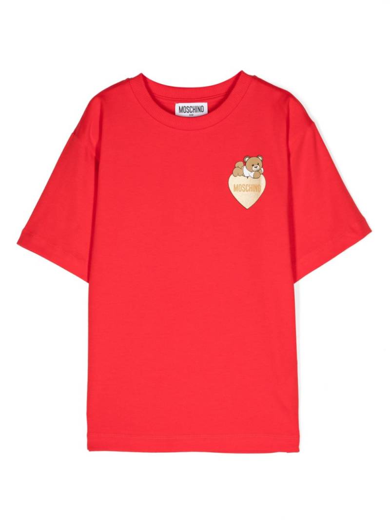 Moschino Kids Teddy Bear-motif T-shirt - Red von Moschino Kids