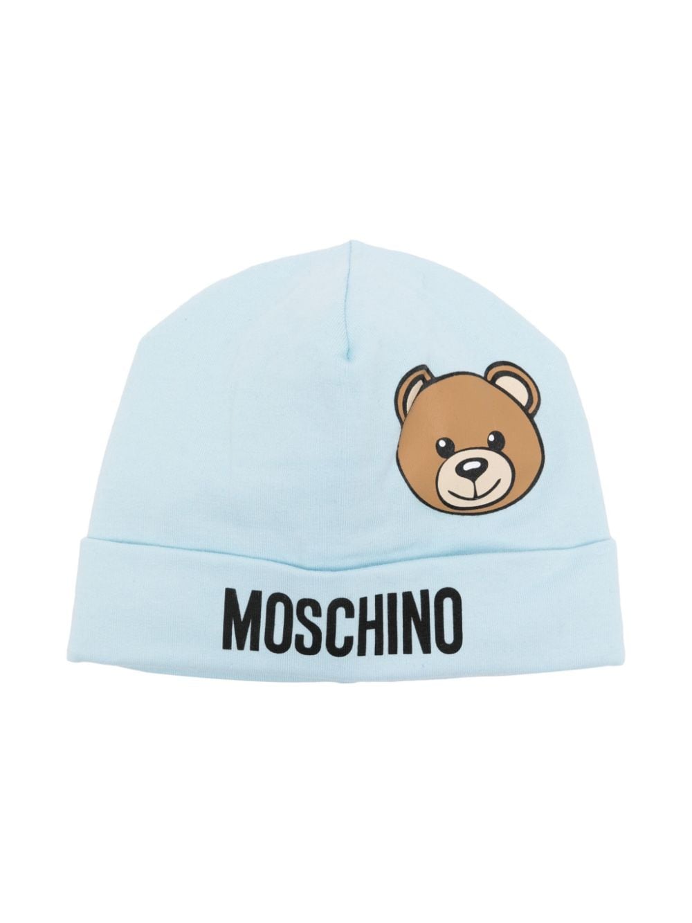 Moschino Kids Teddy Bear-motif beanie - Blue von Moschino Kids