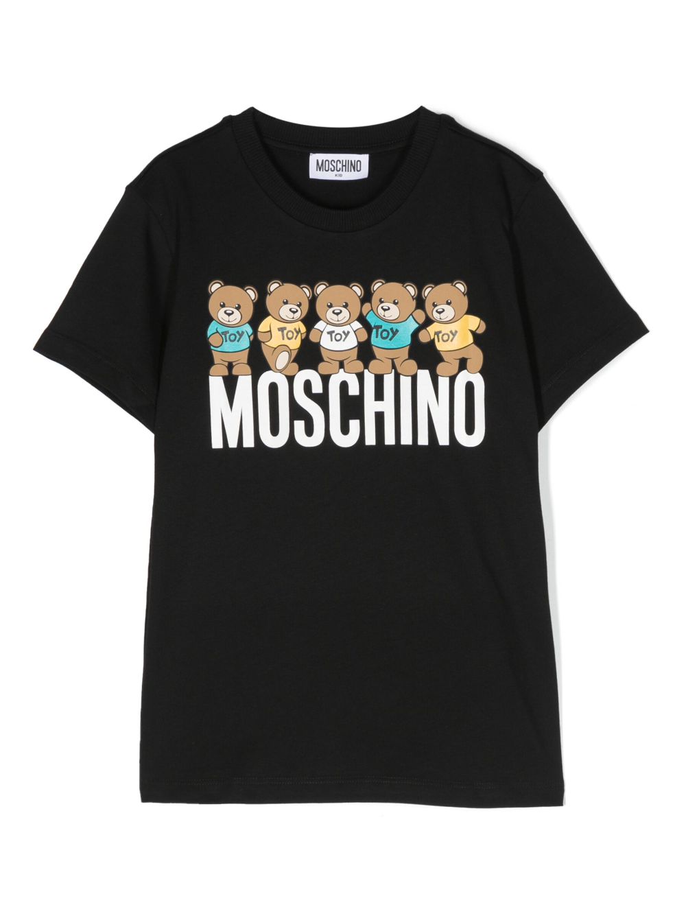 Moschino Kids Teddy Bear-motif cotton T-shirt - Black von Moschino Kids